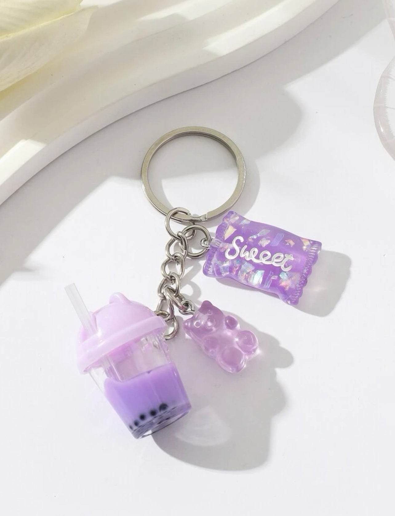Boba Milk Tea Cup Keychain