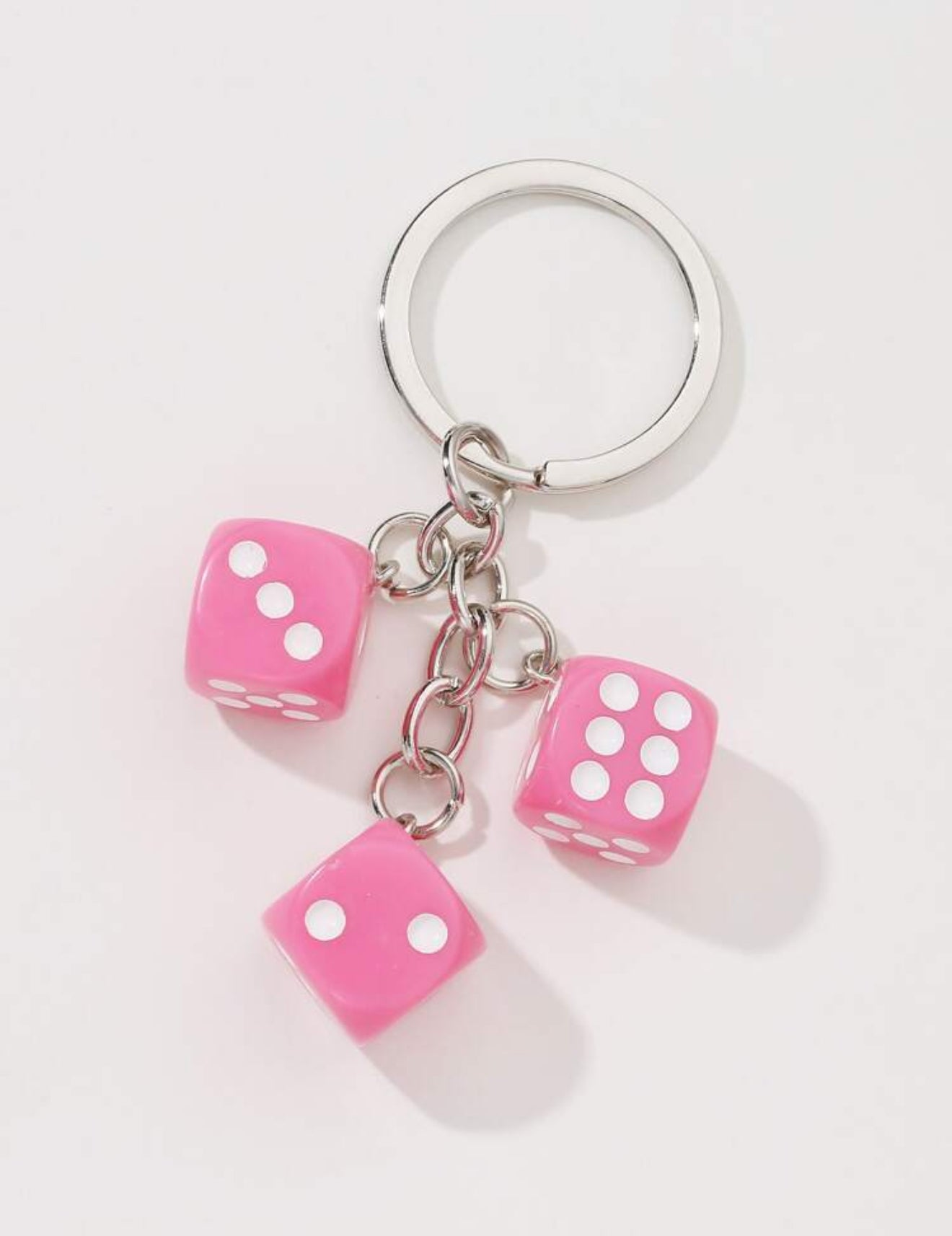 Dice Charm Keychain Casual