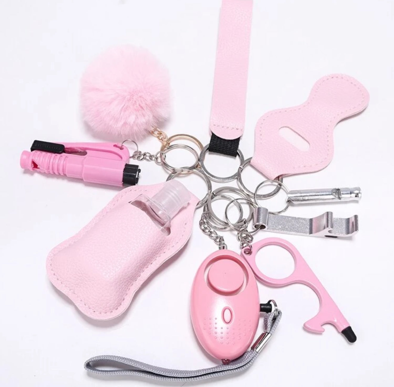 Pretty In Pink Self Defense Keychain