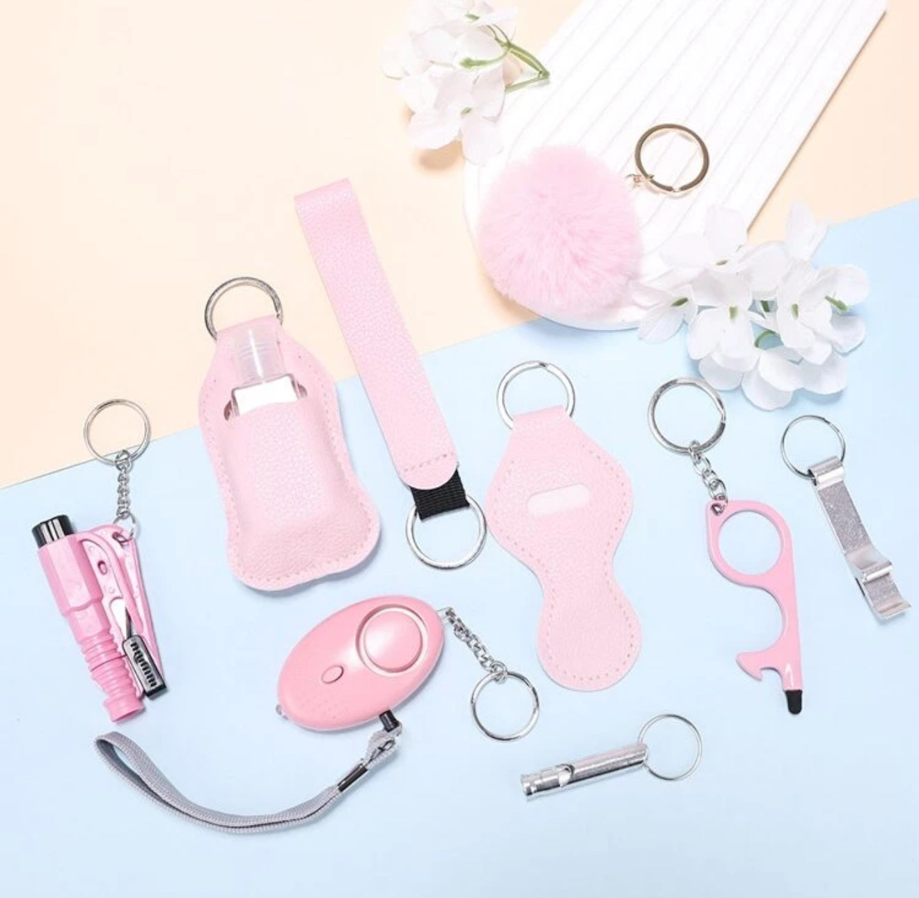 Pretty In Pink Self Defense Keychain