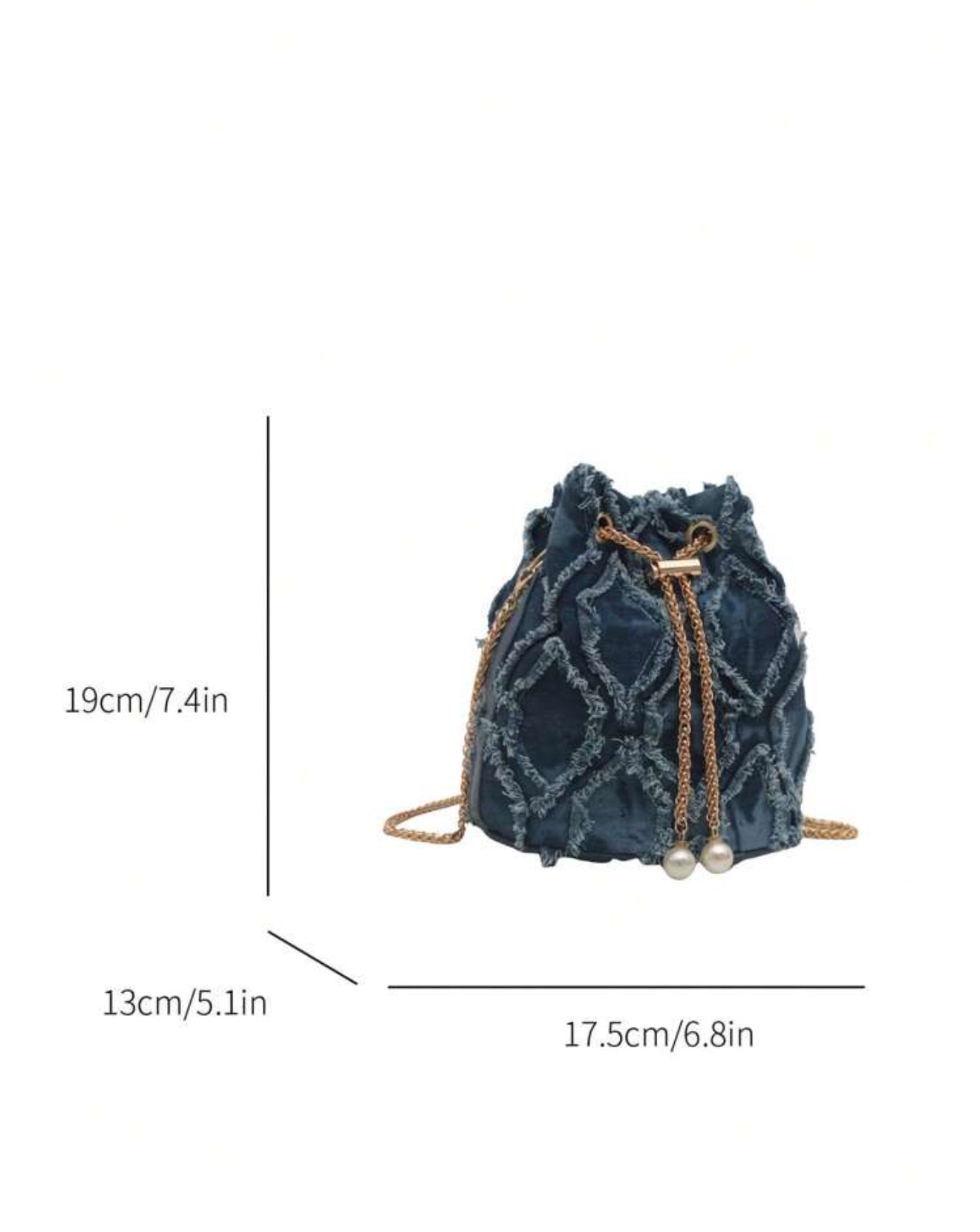 Diamond Shape Bucket Bag