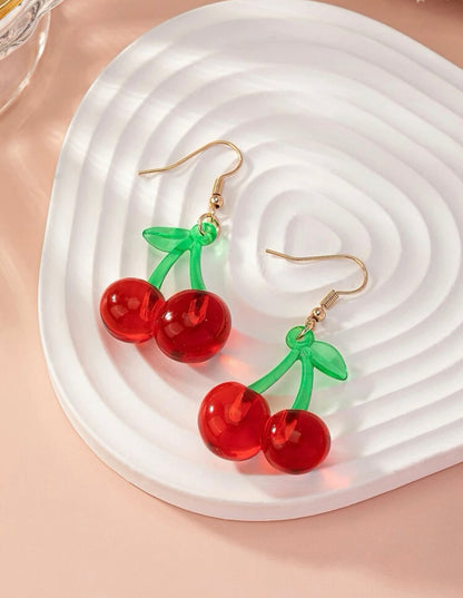 Cherry Drop Earrings