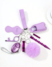 Load image into Gallery viewer, Lilac Purple Self Defense Keychain
