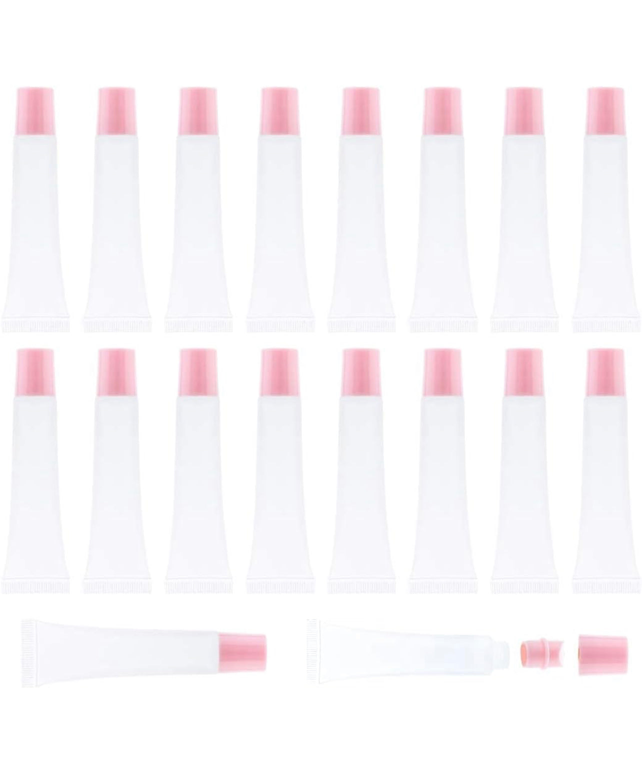 50Pcs 15ml Lip Gloss Squeeze Tubes