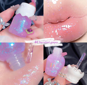 Shimmer Lip Gloss Hydrating Lip Glow Oil