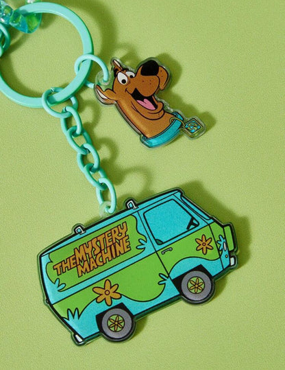 SCOOBY-DOO Cartoon And Letter Pattern Acrylic Keychain For Bags And Purses