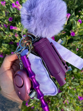Load image into Gallery viewer, Purple Self Defense Keychain
